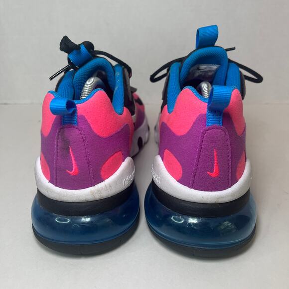 Nike Air Max 270 React Youth Kids Sneaker Shoes Hyper Pink Size 6.5Y - Picture 6 of 9